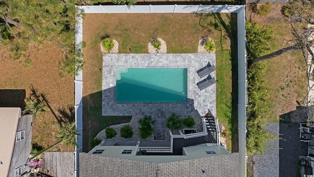 2602 Holly Dr, North Myrtle Beach, SC 29582 - view from above of property featuring a pool area