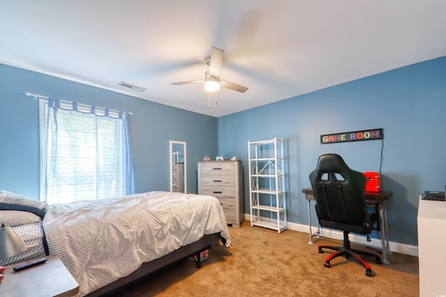 190 Hamilton Way, Conway, SC 29526 - bedroom featuring baseboards, carpet floors, and ceiling fan