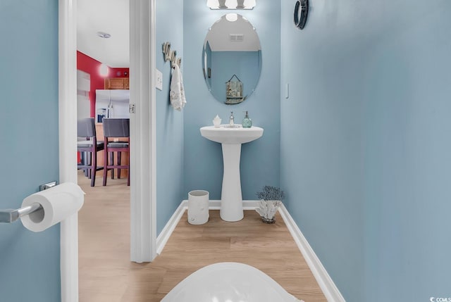 1046 Palisade Cir Unit 1046, Myrtle Beach, SC 29577 - bathroom with wood finished floors and baseboards