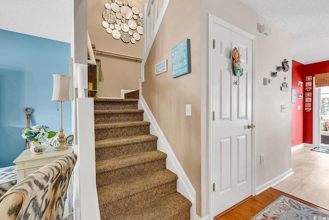 1046 Palisade Cir Unit 1046, Myrtle Beach, SC 29577 - stairway with wood finished floors and baseboards