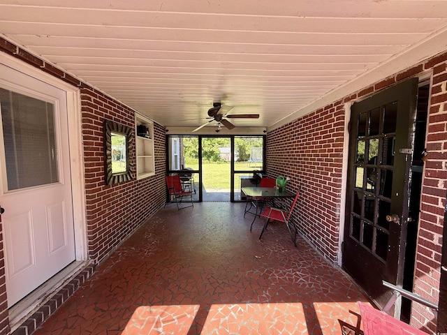 view of patio featuring covered porch
