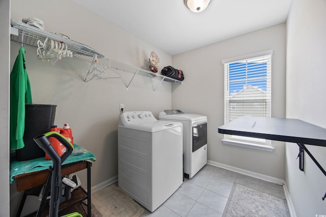 534 Pacific Commons Dr, Surfside Beach, SC 29575 - laundry area with washer and clothes dryer and light tile patterned floors