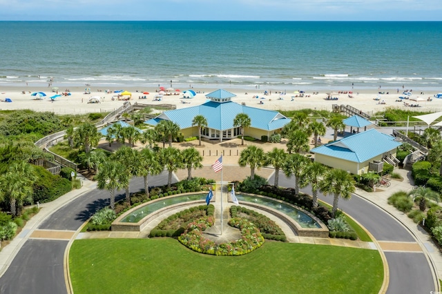 aerial view of unending shoreline