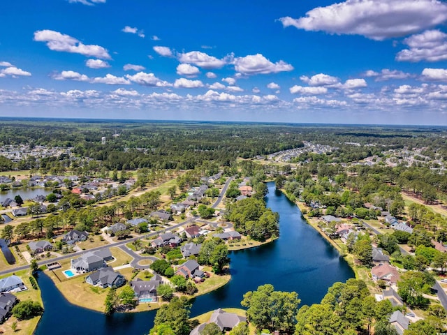 8231 Forest Lake Dr, Conway, SC 29526 - drone / aerial view with a water view and a residential view