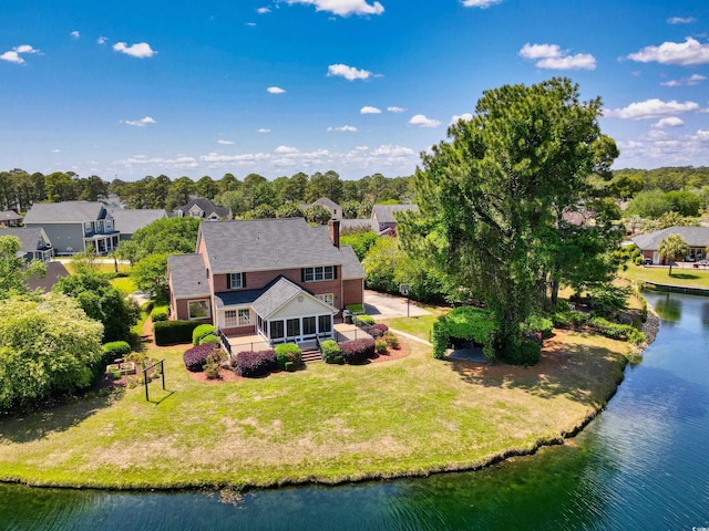 8231 Forest Lake Dr, Conway, SC 29526 - aerial view with a water view