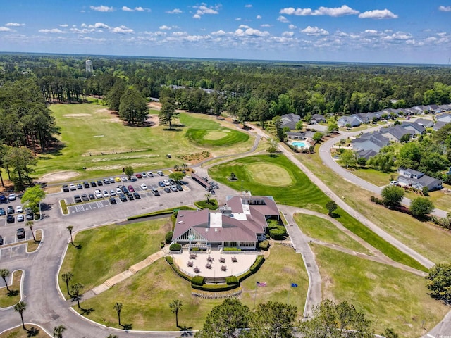 8231 Forest Lake Dr, Conway, SC 29526 - birds eye view of property with a residential view, a wooded view, and golf course view