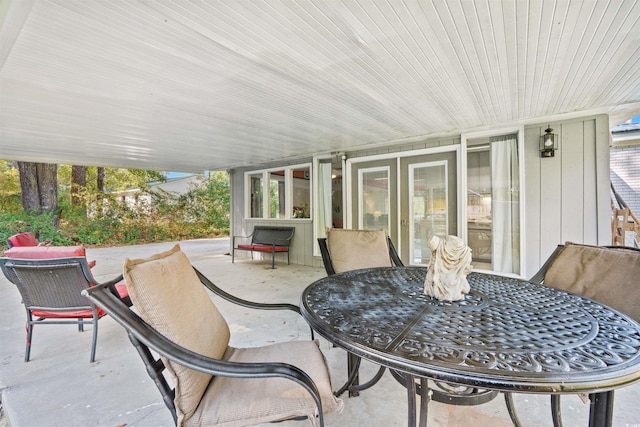 view of patio / terrace featuring outdoor dining area