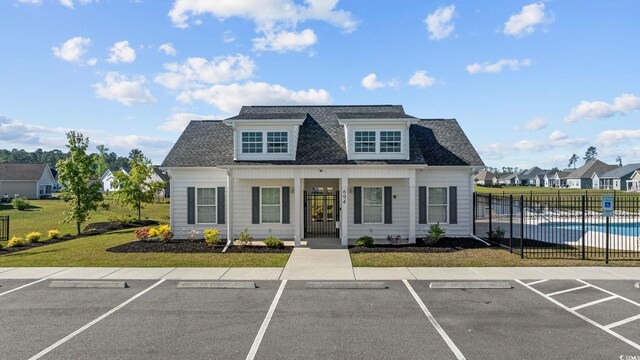 237 Copperwood Loop, Conway, SC 29526 - view of front of property with uncovered parking, roof with shingles, french doors, and a residential view
