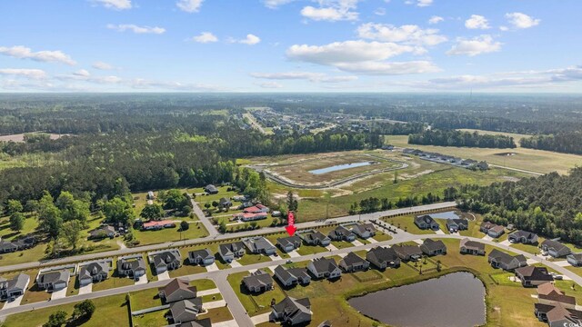 237 Copperwood Loop, Conway, SC 29526 - aerial view of property's location featuring a nearby body of water, nearby suburban area, and a forest