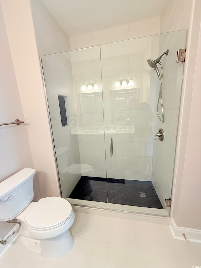 1025 World Tour Blvd Unit 205, Myrtle Beach, SC 29579 - full bath with tile patterned flooring, a shower stall, and toilet