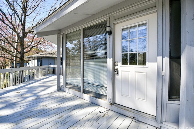 742 Tall Oaks Ct, Myrtle Beach, SC 29588 - view of exterior entry with a deck