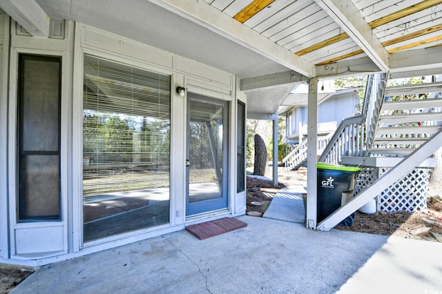 742 Tall Oaks Ct, Myrtle Beach, SC 29588 - view of patio / terrace featuring stairs