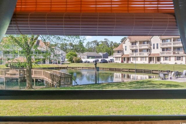 water view with nearby suburban area