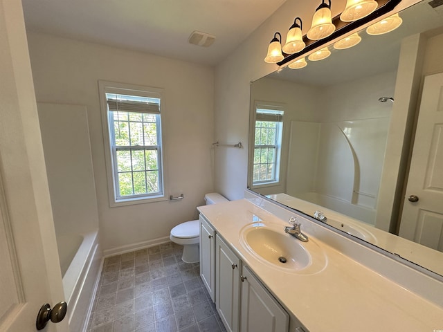 514 Hay Hill Ln Unit C, Myrtle Beach, SC 29579 - full bath with plenty of natural light, baseboards, toilet, and vanity