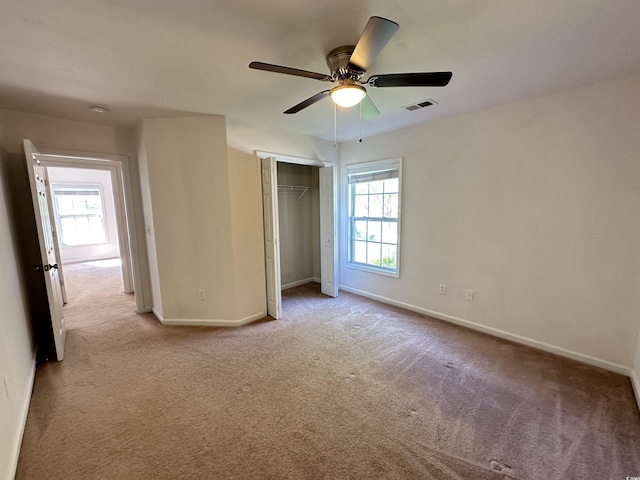 514 Hay Hill Ln Unit C, Myrtle Beach, SC 29579 - unfurnished bedroom with carpet flooring, baseboards, a closet, and a ceiling fan