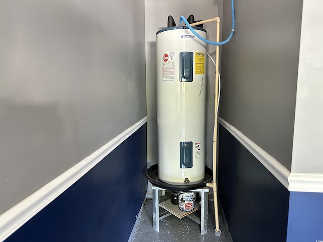 514 Hay Hill Ln Unit C, Myrtle Beach, SC 29579 - utility room featuring electric water heater