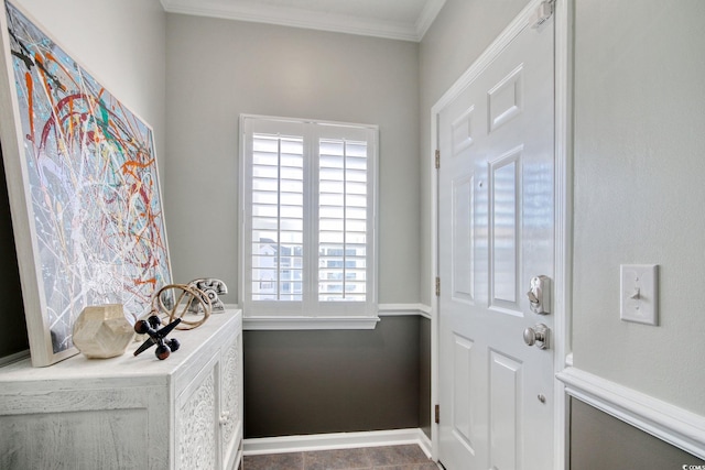 1533 Lanterns Rest Rd Unit 304, Myrtle Beach, SC 29579 - doorway to outside featuring baseboards and ornamental molding