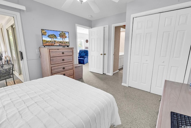 4430 Eastport Blvd Unit L15, Little River, SC 29566 - carpeted bedroom featuring baseboards and a ceiling fan