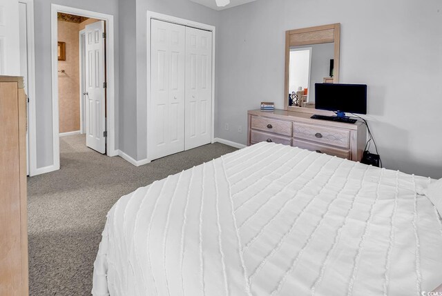 4430 Eastport Blvd Unit L15, Little River, SC 29566 - carpeted bedroom with baseboards and a closet