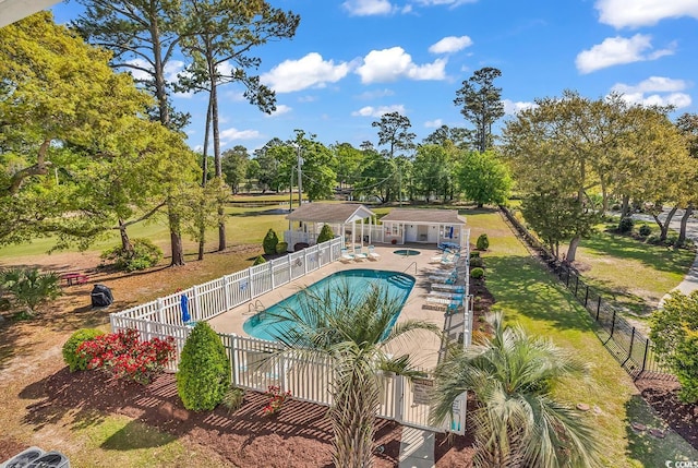 4430 Eastport Blvd Unit L15, Little River, SC 29566 - community pool featuring a patio area and view of wooded area