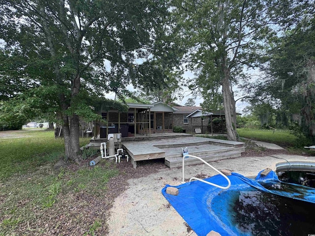 2560 Wise Rd, Conway, SC 29526 - view of swimming pool with a wooden deck
