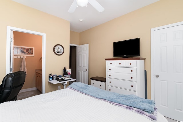 830 Howard Ave Unit D, Myrtle Beach, SC 29577 - bedroom featuring carpet floors and a ceiling fan