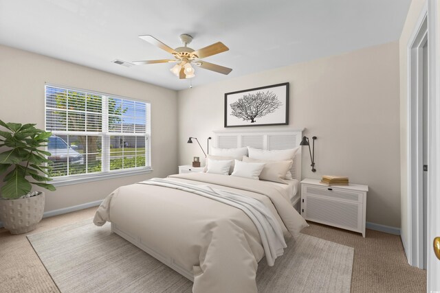 1004 Harvester Cir Unit 1004, Myrtle Beach, SC 29579 - bedroom featuring carpet floors, baseboards, and a ceiling fan