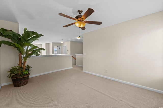 1004 Harvester Cir Unit 1004, Myrtle Beach, SC 29579 - unfurnished room featuring light colored carpet, baseboards, and a ceiling fan