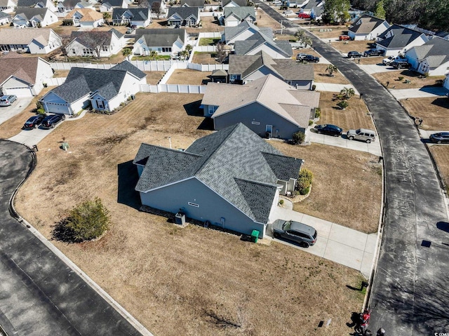 aerial perspective of suburban area