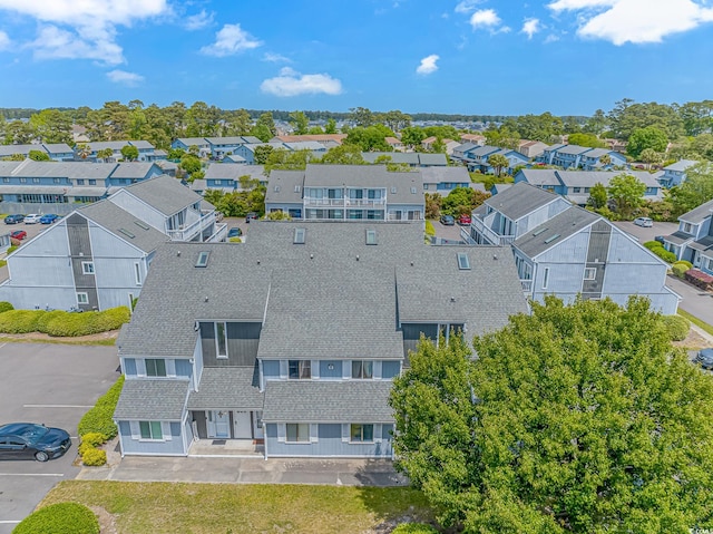 aerial perspective of suburban area