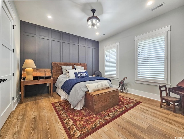 2300 Tansy Rd, Loris, SC 29569 - bedroom with light wood-style flooring, recessed lighting, and baseboards
