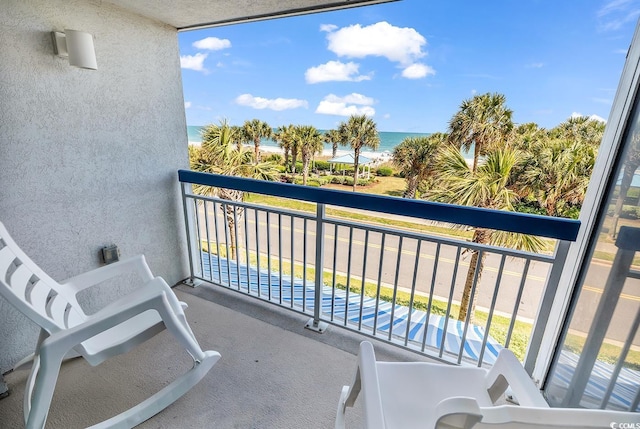 5511 N Ocean Blvd Unit 209, Myrtle Beach, SC 29577 - balcony with a water view