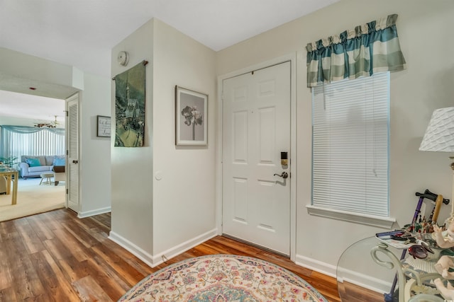 4601 Greenbriar Dr Unit 201, Little River, SC 29566 - foyer entrance featuring wood finished floors and baseboards