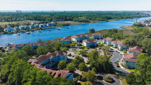 4601 Greenbriar Dr Unit 201, Little River, SC 29566 - aerial view with a water view