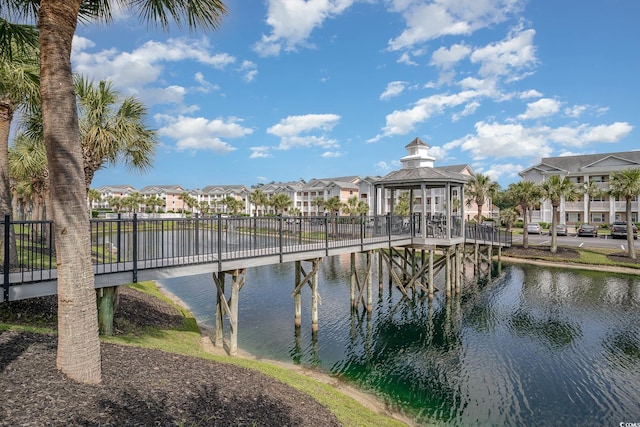 619 Waterway Village Blvd Unit 7C, Myrtle Beach, SC 29579 - property view of water with a residential view and a gazebo