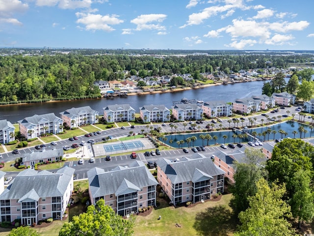 619 Waterway Village Blvd Unit 7C, Myrtle Beach, SC 29579 - drone / aerial view with a water view and a residential view