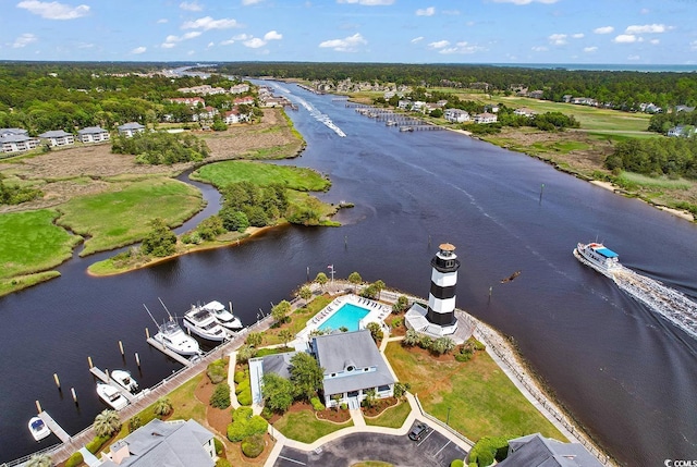 4755 Lightkeepers Way Unit 15-E, Little River, SC 29566 - birds eye view of property featuring a water view