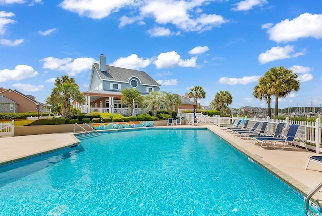 4755 Lightkeepers Way Unit 15-E, Little River, SC 29566 - pool featuring fence and a patio area