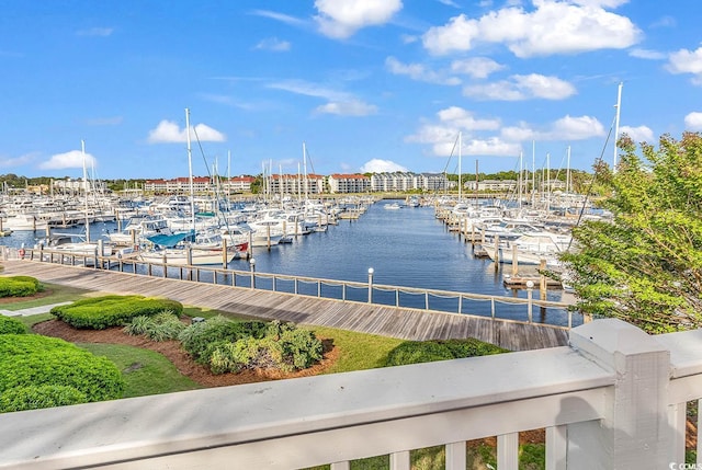 4755 Lightkeepers Way Unit 15-E, Little River, SC 29566 - water view with a dock