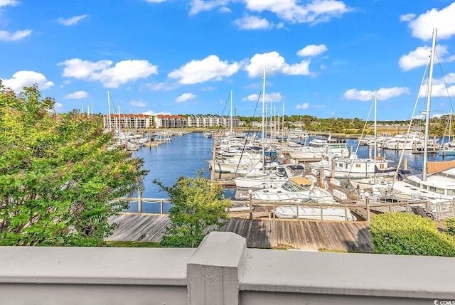 4755 Lightkeepers Way Unit 15-E, Little River, SC 29566 - water view featuring a dock