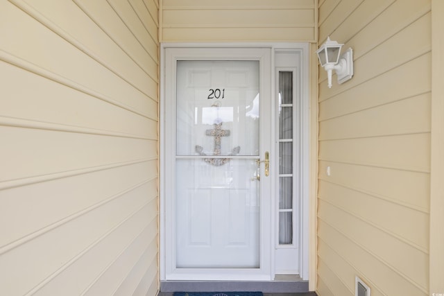 view of entrance to property