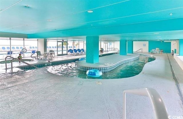 2701 S Ocean Blvd Unit 1507, North Myrtle Beach, SC 29582 - indoor community pool featuring a patio