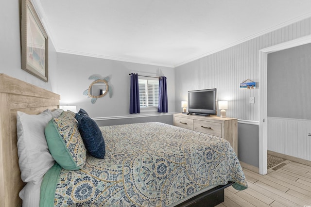 1012 N Waccamaw Dr Unit 507, Murrells Inlet, SC 29576 - bedroom with wood finished floors and crown molding