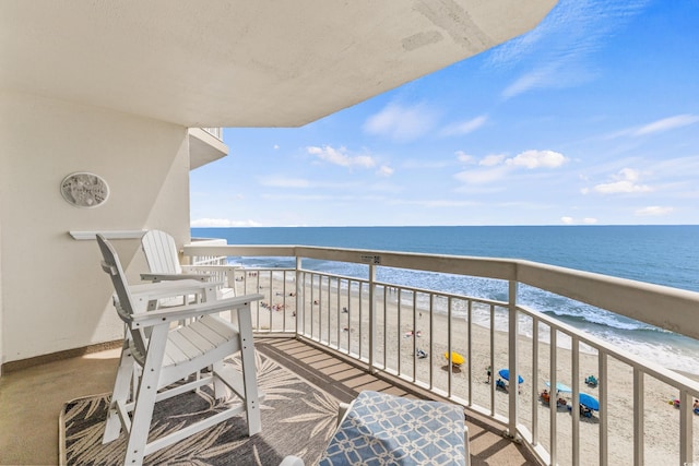 1012 N Waccamaw Dr Unit 507, Murrells Inlet, SC 29576 - balcony with view of water and beach