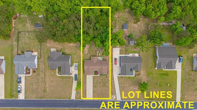 drone / aerial view featuring a residential view