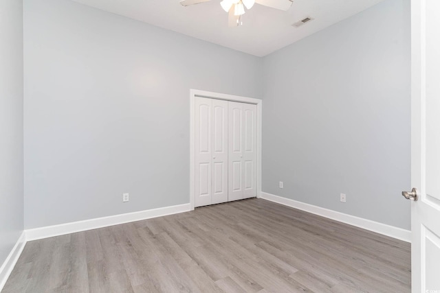 197 Northside Dr, Little River, SC 29566 - empty room featuring ceiling fan, baseboards, wood finished floors, and visible vents