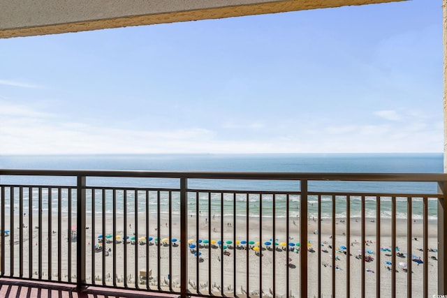 6900 Ocean Blvd N Unit 1114, Myrtle Beach, SC 29572 - balcony featuring view of water and beach