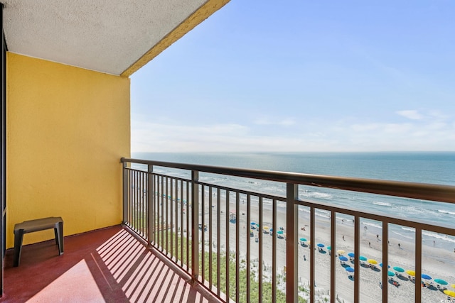 6900 Ocean Blvd N Unit 1114, Myrtle Beach, SC 29572 - balcony featuring view of water and beach