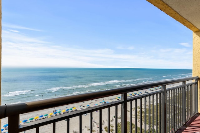6900 Ocean Blvd N Unit 1114, Myrtle Beach, SC 29572 - balcony featuring view of water and beach
