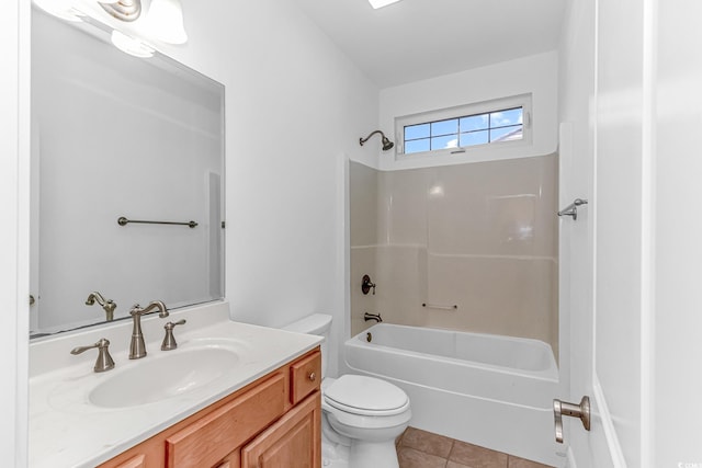 178 Kessinger Dr, Surfside Beach, SC 29575 - full bath featuring toilet, tile patterned flooring, vanity, and tub / shower combination